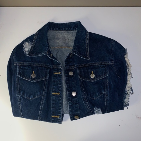 Jackets & Blazers - Destroyed jean jacket